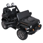 Elektrické autíčko Jeep Wrangler Rubicon Lift 4x4, 24V - čierne